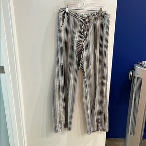 Striped Black and White Women’s Pants